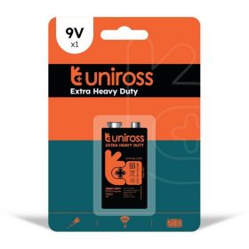 Uniross Féltartós 9V Elem (6F22) B1