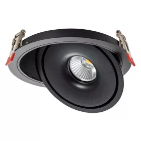   LED cob mélysugárzó 10w kerek forgatós fekete - bridgelux, CCT, 1000 lm, Optonica, 12025