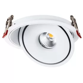   LED cob mélysugárzó 10w kerek forgatós fehér - bridgelux, CCT, 1000 lm, Optonica, 12026