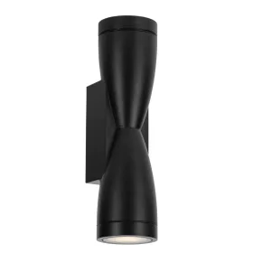 Fali lámpa alumínium IP54 2xGU10 fekete, Optonica, 7563