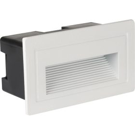   LED lépcsőlámpa négyzet alakú fehér 3w IP65, 4200K, természetes fehér, 180 lm, Optonica, 7550