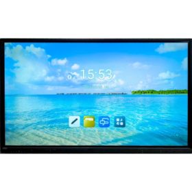   Interaktív tábla 4k 86 hüvelykes android + casting dongle, fekete, Optonica, 10674