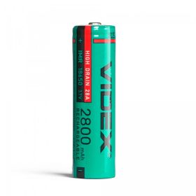   VIDEX 18650 20A 2800mAh lítium-ion akkumulátor nagy áramerősséggel/1 db