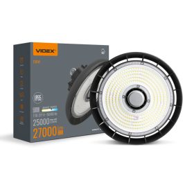   VIDEX HB01 LED csarnokvilágító 150W 5000K 27000Lm 220V Fekete