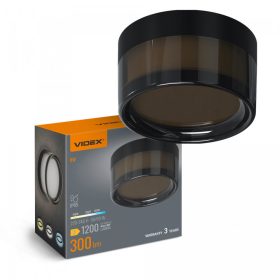   VIDEX BHD01 Falra és mennyezetre szerelhető LED lámpa, 9W fekete