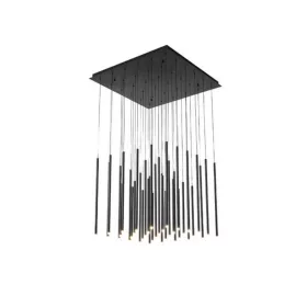   ARTE ILLUMINA CASCADE Függesztett lámpatest beépített LED 72W 800X1500mm Fekete, 3000K, 220-240V, IP20, meleg fehér, 7200lm, Eurolamp, 997562