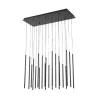 ARTE ILLUMINA CASCADE Függesztett lámpatest beépített LED 47W 940X1500mm Fekete, 3000K, 220-240V, IP20, meleg fehér, 4700lm, Eurolamp, 997561