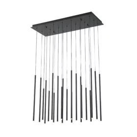   ARTE ILLUMINA CASCADE Függesztett lámpatest beépített LED 47W 940X1500mm Fekete, 3000K, 220-240V, IP20, meleg fehér, 4700lm, Eurolamp, 997561