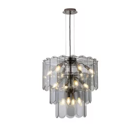   ARTE ILLUMINA MIRA Függesztett lámpatest Üveg 14ΧΕ14 ΜΑΧ 40W Φ550Χ1500mm Fekete, IP20, Eurolamp, 997730