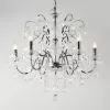 ARTE ILLUMINA KRISTALLO Függesztett lámpatest 6XE14 MAX 40W 650X1560mm Fehér, Eurolamp, 997696