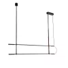 ARTE ILLUMINA LINEA Függesztett lámpatest 2X20W 1400X60X1200mm Fekete, Eurolamp, 997702