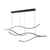 ARTE ILLUMINA WAVES Függesztett lámpatest beépített LED 30W Fekete 30x1200x1450mm, Eurolamp, 997997