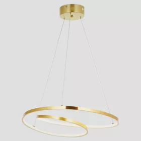   ARTE ILLUMINA SATURN Függesztett lámpatest beépített LED 42W 550X550X200 4000K GOLD, Eurolamp, 997877