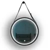 ARTE ILLUMINA MIRO Kör alakú tükör érintő kapcsolóval LED Fekete övvel 20W 3CCT 600mm, Eurolamp, 997738