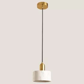   ARTE ILLUMINA MARBLE Függesztett lámpatest E27 Φ15X18 GOLD/Fehér, Eurolamp, 997721