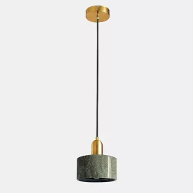   ARTE ILLUMINA MARBLE Függesztett lámpatest E27 Φ15X18 GOLD/Zöld, Eurolamp, 997411