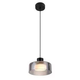   ARTE ILLUMINA NIMBUS Függesztett lámpatest beépített LED 8WFekete és füstüveg 200X115mm, Eurolamp, 997777