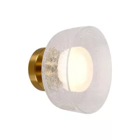   ARTE ILLUMINA NIMBUS Falilámpa beépített LED Réz és repedezett üveg 200Χ200mm, Eurolamp, 997775