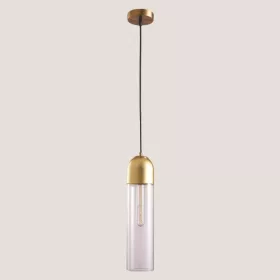   ARTE ILLUMINA CALLIOPE Függesztett lámpatest beépített LED Φ10X40 E14X1 Üveg - GOLD, Eurolamp, 997531