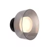 ARTE ILLUMINA NIMBUS Falilámpa beépített LED Fekete és füstüveg 200Χ200mm, Eurolamp, 997776