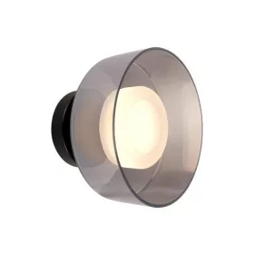   ARTE ILLUMINA NIMBUS Falilámpa beépített LED Fekete és füstüveg 200Χ200mm, Eurolamp, 997776
