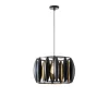 ARTE ILLUMINA OGGI Függesztett lámpatest 1XE27 MAX 40W 425X425X1300mm Fém/Fekete, Eurolamp, 997796