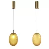 ARTE ILLUMINA CANDY Üveg Függesztett lámpatest G9 MAX 20W MAT Borostyán 150X230cm, Eurolamp, 997555