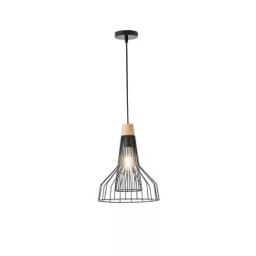   ARTE ILLUMINA OGGI Függesztett lámpatest 1XE27 MAX 40W 260X260X1370mm Fém/Fekete, Eurolamp, 997789