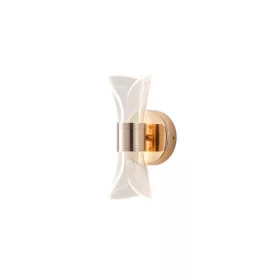   ARTE ILLUMINA SILK CRYLIC Falilámpa beépített LED FRENCH GOLDPontozott mitával 8W 3000K 225X95 X105mm, Eurolamp, 997897