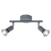ARTE ILLUMINA VORRAS SPOT MOVABLE Fém szürke 2XGU10 220X80X125mm, Eurolamp, 997993