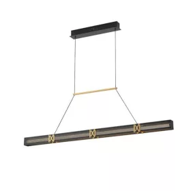  Arte illumina Luis alumínium LED függőlámpa, 21W 1260Lm, Fekete-Arany, 3000K, 220-240V, IP20, meleg fehér, 180°, Eurolamp, 619343