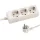 Földelt elosztó 3-as 1,5m-es, fehér, Eurolamp, 338957