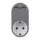 Dugaljzat 2 USB csatlakozóval szürke színben, Eurolamp, 231399