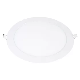   LED mini panel kerek, valódi színű vonal, 18W, 2700K, meleg fehér, 1500 lm, fehér, Optonica, 2610