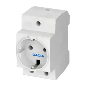   Földelt dugaljzat sínre szerelhető 16A 220-240V, Eurolamp, 340611