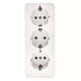   Falon kivüli 3-as csatlakozó dugaljzat IP20 220-240V, Eurolamp, 633248