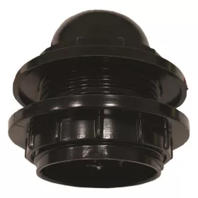   E27-es fekete műanyag csillár foglalat 220-240V, Eurolamp, 925173