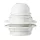 E27-es fehér műanyag csillár foglalat 220-240V, Eurolamp, 560273