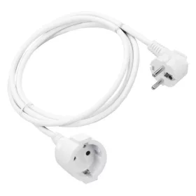   Földelt hálózati hosszabbító fehér 3Χ1.5mm7m 16A 220-240V, Eurolamp, 939751