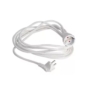   Földelt hálózati hosszabbító fehér 3X1.5mm 3m 16A 220-240V, Eurolamp, 486371