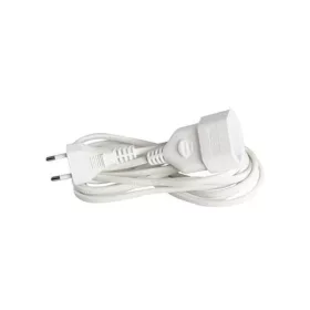   Földeletlen hálózati hosszabbító fehér 2Χ0.75mm 2m 10A 220-240V, Eurolamp, 511770