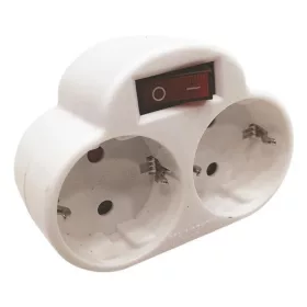   Földelt hálózati 2-es kapcsolható dugaljzat 16A 220-240V, Eurolamp, 903297