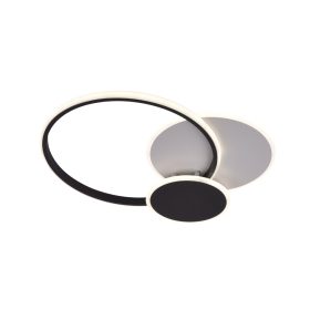   LED mennyezeti lámpa 78w fehér/fekete CCT + távirányító, dimmelhető, 5850 lm, Optonica, 12829