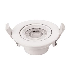   LED cob mélysugárzó, kerek, forgatható, 7W, 4500K, természetes fehér, 525 lm, fehér, Optonica, 3285