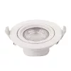 LED cob mélysugárzó, kerek, forgatható, 10W, 6000K, hideg fehér, 750 lm, fehér, Optonica, 3290