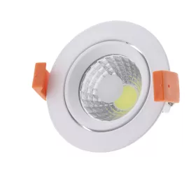   LED cob mélysugárzó, kerek, 60°-ban forgatható, 8W, 6000K, hideg fehér, 560 lm, Optonica, 3201
