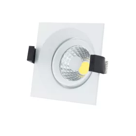   LED cob mennyezeti lámpa, négyzet alakú, beépíthető, 8W, 2700K, meleg fehér, 560 lm, fehér, Optonica, 3212