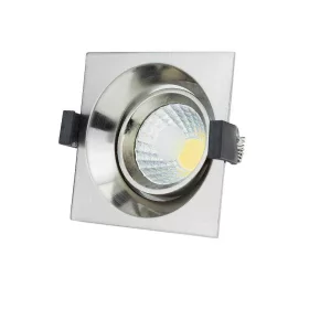  LED cob mélysugárzó, négyzet alakú, rozsdamentes acél, beépíthető, 8W, 4500K, természetes fehér, 560 lm, Optonica, 3224