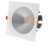 LED cob mélysugárzó, négyzet alakú, forgatható, 30W, 4500K, természetes fehér, 2400 lm, fehér, Optonica, 3235