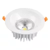 LED cob mélysugárzó, kerek, cserélhető, 25W, 6000K, hideg fehér, 2200 lm, fehér, Optonica, 3241